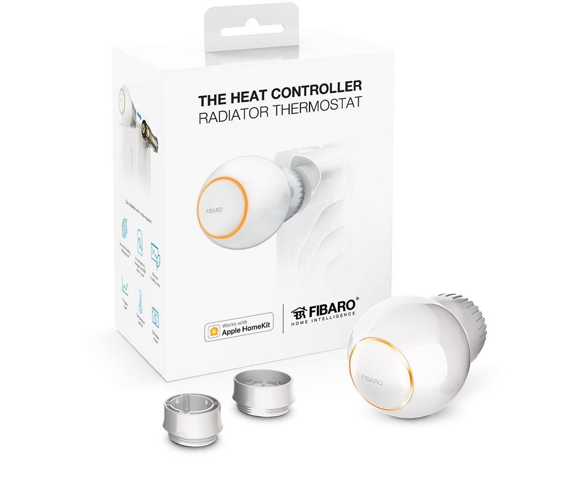 FIBARO - Tête thermostatique Bluetooth HomeKit Fibaro Heat Controller
