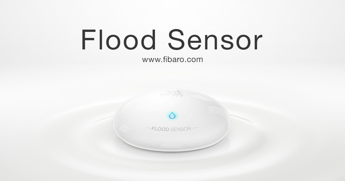 FIBARO HomeKit Flood Sensor, Water & Temperature Sensor for HomeKit